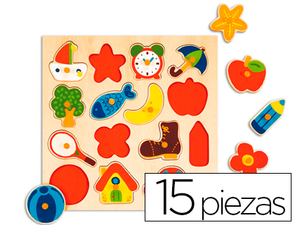 [53023] PUZLE DISET SILUETAS 15 PIEZAS