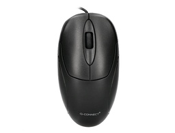 [KF04368] RATON Q-CONNECT OPTICO 800 DPI USB 1,5 GHZ NEGRO CON CABLE