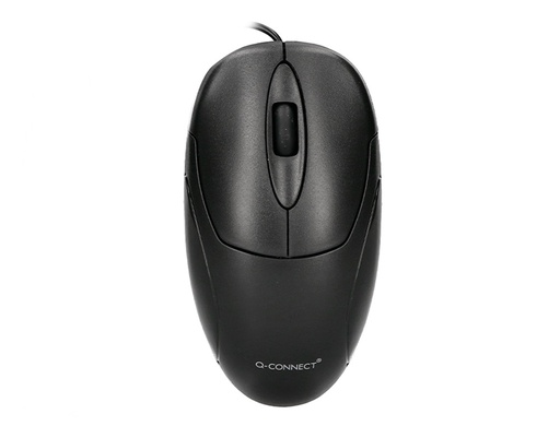 [KF04368] RATON Q-CONNECT OPTICO 800 DPI USB 1,5 GHZ NEGRO CON CABLE