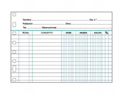 [4175602] RECAMBIO MULTIFIN 3006 FOLIO APAISADO CUENTAS CORRIENTES