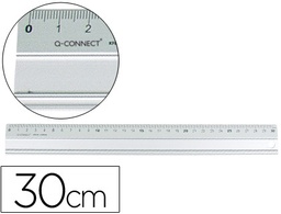 [KF00286] REGLA METALICA Q-CONNECT ALUMINIO 30 CM