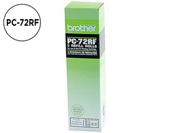 [PC72RF] REPUESTO FAX T104/106 BROTHER DE TRANSFERENCIA TERMICA 2 BOBINAS DURACION 140 PAGINAS