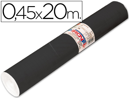 [67004] ROLLO ADHESIVO AIRONFIX UNICOLOR NEGRO MATE 67004 ROLLO DE 20 MT