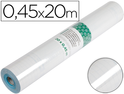 [RO11] ROLLO ADHESIVO LIDERPAPEL TRANSPARENTE ROLLO DE 0,45 X 20 MT 100 MC