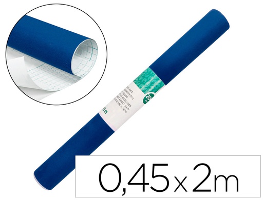 [RO20] ROLLO ADHESIVO LIDERPAPEL UNICOLOR AZUL BRILLO ROLLO DE 0,45 X 2 MT