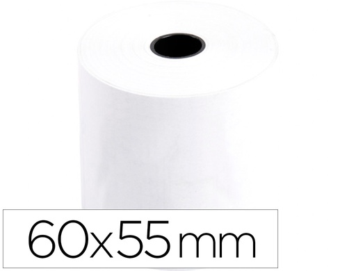 [2363] ROLLO SUMADORA Q-CONNECT TERMICO 60 MM ANCHO X 55 MM DIAMETRO SIN BISFENOL A
