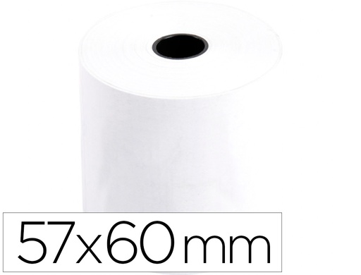 [2361 KF00854] ROLLO SUMADORA TERMICO Q-CONNECT 57 MM ANCHO X 60 MM DIAMETRO SIN BISFENOL A