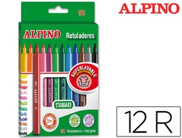 [AR001002N] ROTULADOR ALPINO STANDARD CAJA DE 12 UNIDADES COLORES SURTIDOS