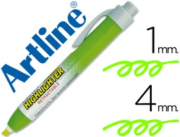 [EK-63] ROTULADOR ARTLINE CLIX FLUORESCENTE EK-63 VERDE PUNTA BISELADA 4.00 MM