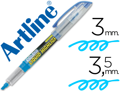 [EK-640-AZ] ROTULADOR ARTLINE FLUORESCENTE EK-640 AZUL PUNTA BISELADA