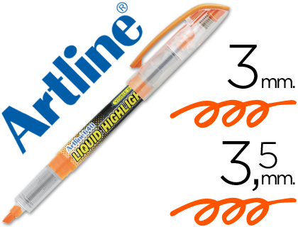[EK-640-NA] ROTULADOR ARTLINE FLUORESCENTE EK-640 NARANJA PUNTA BISELADA