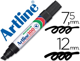 [100-N] ROTULADOR ARTLINE MARCADOR PERMANENTE 100 NEGRO -PUNTA BISELADA