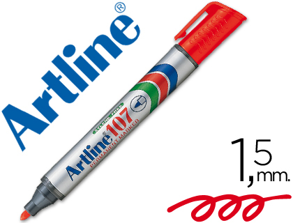 [EK-107R] ROTULADOR ARTLINE MARCADOR PERMANENTE 107 ROJO PUNTA REDONDA