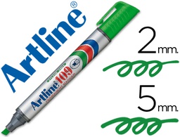 [EK-109V] ROTULADOR ARTLINE MARCADOR PERMANENTE 109 VERDE PUNTA BISELADA