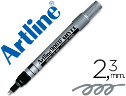 [EK-900 PL] ROTULADOR ARTLINE MARCADOR PERMANENTE TINTA METALICA EK-900 PLATA -PUNTA REDONDA 2.3 MM