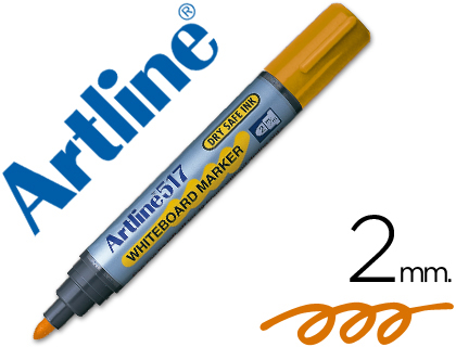 [EK-517 NA] ROTULADOR ARTLINE PIZARRA EK-517 NARANJA PUNTA REDONDA 2 MM TINTA DE BAJO OLOR