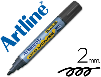 [EK-517 N] ROTULADOR ARTLINE PIZARRA EK-517 NEGRO PUNTA REDONDA 2 MM TINTA DE BAJO OLOR