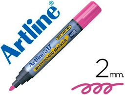 [EK-517 RO] ROTULADOR ARTLINE PIZARRA EK-517 ROSA PUNTA REDONDA 2 MM TINTA DE BAJO OLOR