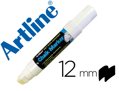 [EPW-12 BL-WH] ROTULADOR ARTLINE PIZARRA VERDE NEGRA EPW-12 MM COLOR BLANCO