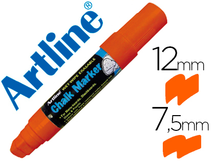 [EPW-12 NA-OR] ROTULADOR ARTLINE PIZARRA VERDE NEGRA EPW-12 MM COLOR NARANJA
