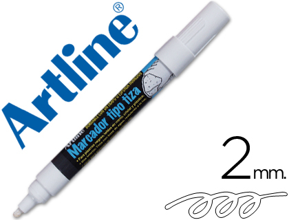 [EPW-4-BL] ROTULADOR ARTLINE PIZARRA VERDE NEGRA EPW-4-BL COLOR BLANCO