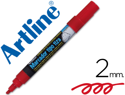 [EPW-4-RO] ROTULADOR ARTLINE PIZARRA VERDE NEGRA EPW-4-RO COLOR ROJO BOLSA DE 4 UNIDADES