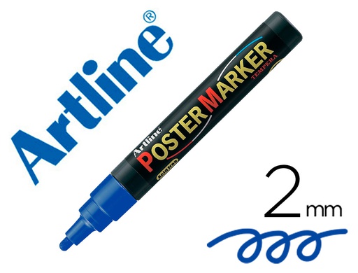 [64604] ROTULADOR ARTLINE POSTER MARKER EPP-4-AZU PUNTA REDONDA 2 MM COLOR AZUL
