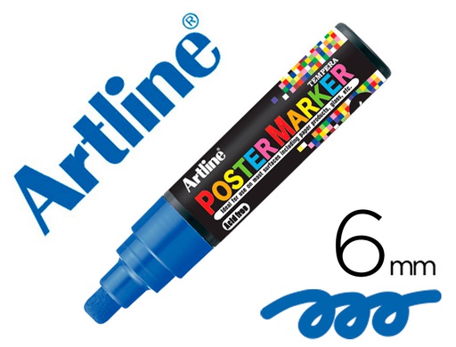 [EPP-6-AZUL] ROTULADOR ARTLINE POSTER MARKER EPP-6-AZU PUNTA REDONDA 6MM COLOR AZUL