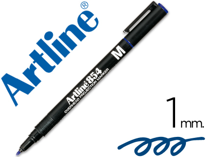 [EK-854A] ROTULADOR ARTLINE RETROPROYECCION PUNTA FIBRA PERMANENTE EK-854 AZUL -PUNTA REDONDA 1 MM