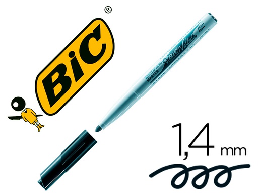[9581711] ROTULADOR BIC VELLEDA PARA PIZARRA NEGRO PUNTA REDONDA 1,4 MM