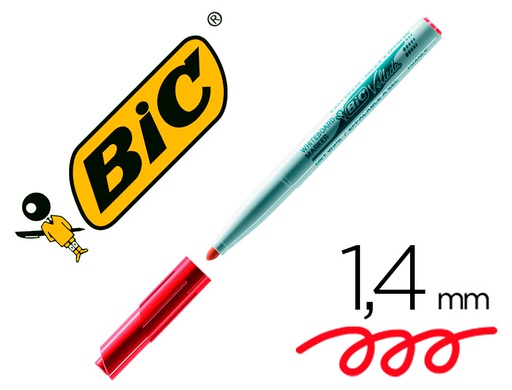 [9581691] ROTULADOR BIC VELLEDA PARA PIZARRA ROJO PUNTA REDONDA 1,4 MM