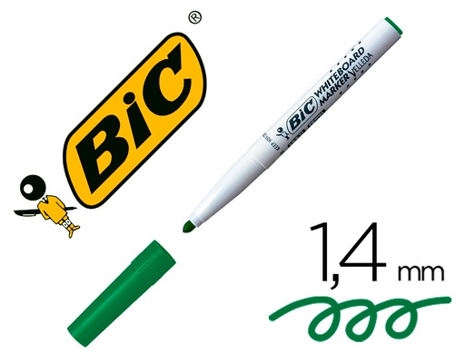 [9581681] ROTULADOR BIC VELLEDA PARA PIZARRA VERDE PUNTA REDONDA 1,4 MM