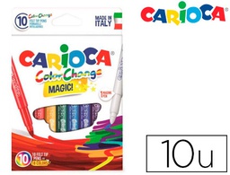 [42737] ROTULADOR CARIOCA CAMBIA COLOR TINTA MAGICA CAJA DE 10 UNIDADES COLORES SURTIDOS