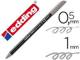 [1200-12] ROTULADOR EDDING PUNTA FIBRA 1200 GRIS N.12 PUNTA REDONDA 0.5 MM