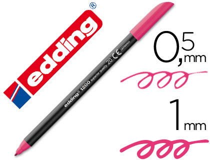 [1200-20] ROTULADOR EDDING PUNTA FIBRA 1200 MAGENTA N.20 PUNTA REDONDA 0.5 MM