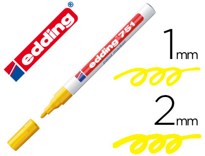 [751-05] ROTULADOR EDDING PUNTA FIBRA 751 AMARILLO PUNTA REDONDA 1-2 MM