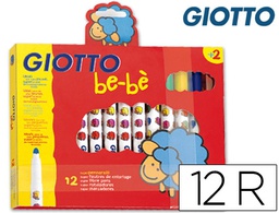 [F46990000] ROTULADOR GIOTTO BEBE -CAJA DE 12 COLORES