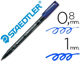 [3173] ROTULADOR STAEDTLER LUMOCOLOR RETROPROYECCION PUNTA DE FIBRAPERMANENTE 317-3 AZUL PUNTA MEDIA REDONDA 0.8-1 MM