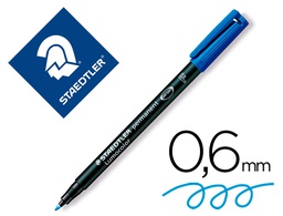 [3183] ROTULADOR LUMOCOLOR RETROPROYECCION PUNTA DE FIBRAPERMANENTE 318-3 AZUL PUNTA FINA REDONDA 0.6 MM