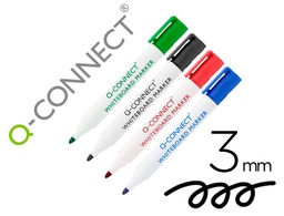 [KF00880] ROTULADOR Q-CONNECT PIZARRA BLANCA COLORES SURTIDOS PUNTA REDONDA 3.0 MM