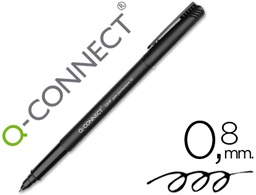 [KF01200] ROTULADOR Q-CONNECT RETROPROYECCION PUNTA FIBRA MEDIA REDONDA 0,8 MM PERMANENTE NEGRO