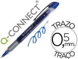 [KF50140] ROTULADOR Q-CONNECT ROLLER BALL AZUL 0,5 MM