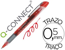 [KF50141] ROTULADOR Q-CONNECT ROLLER BALL ROJO 0,5 MM