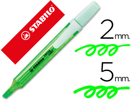[275/33] ROTULADOR STABILO MARCADOR FLUORESCENTE SWING COOL VERDE