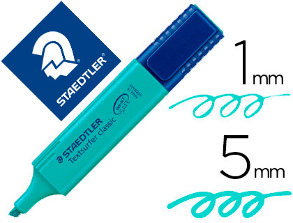 [364-35] ROTULADOR STAEDTLER TEXTSURFER CLASSIC 364 FLUORESCENTE TURQUESA