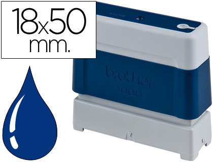 [PR1850E] SELLO AUTOMATICO BROTHER 18 MM X 50 MM AZUL