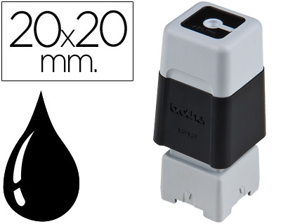 [PR2020B6P] SELLO AUTOMATICO BROTHER 20 MM X 20 MM NEGRO