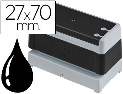 [PR2770B6P] SELLO AUTOMATICO BROTHER 27 MM X 70 MM NEGRO