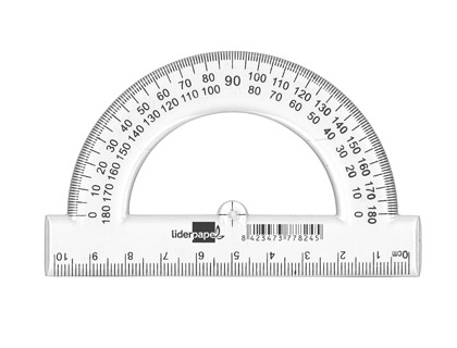 [SM02] SEMICIRCULO LIDERPAPEL 10 CM PLASTICO