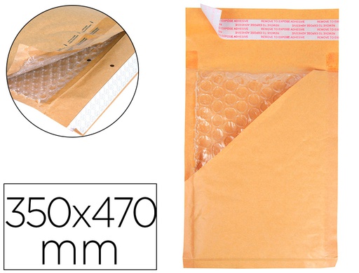 [KF16587] SOBRE BURBUJAS CREMA Q-CONNECT K/7 350 X 470 MM CAJA DE 50